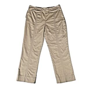 Nike Golf Pants/Capri's Women's 6/SM Lilac/Beige Stretch Flat Front Side Zipper